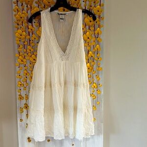 American Rag Tiered White Dress-Small